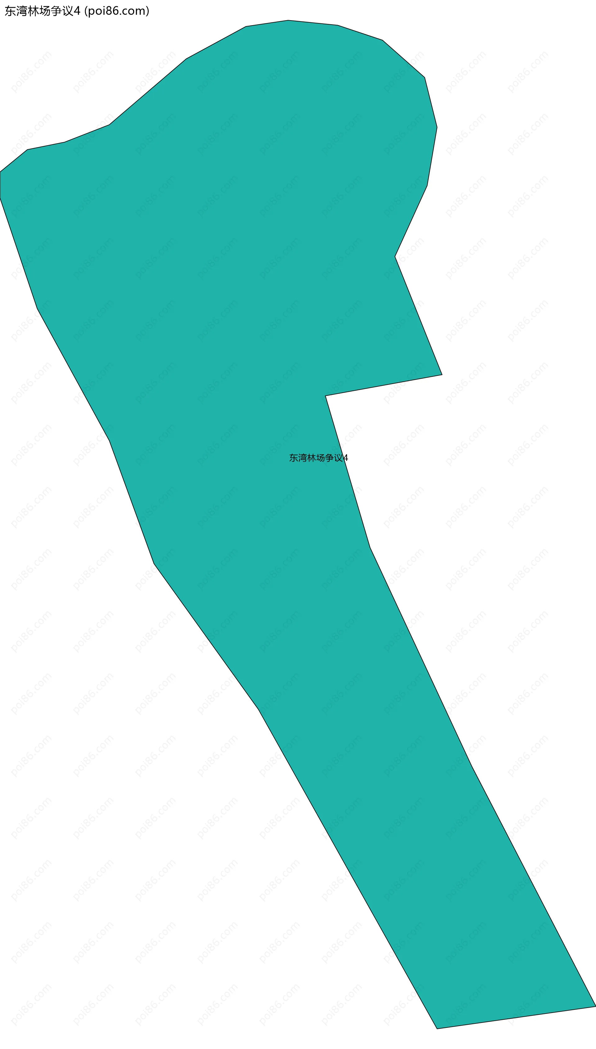 东湾林场争议4边界地图