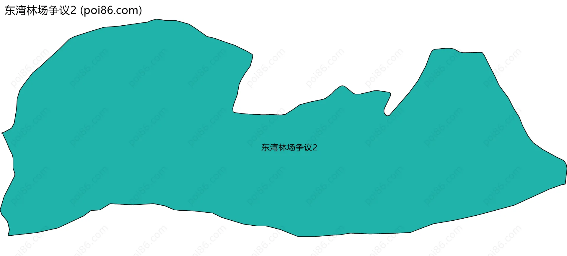 东湾林场争议2边界地图