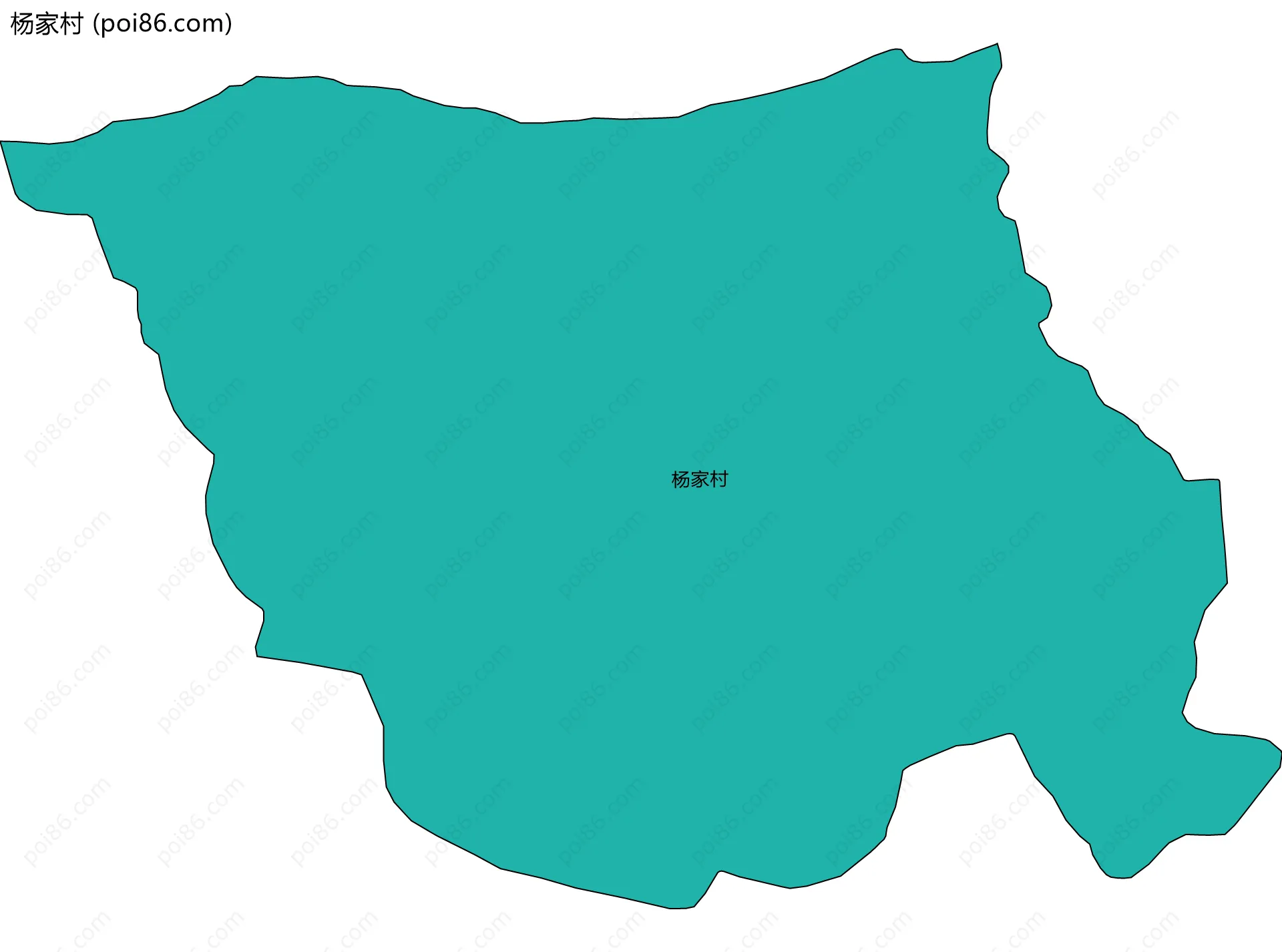 杨家村边界地图