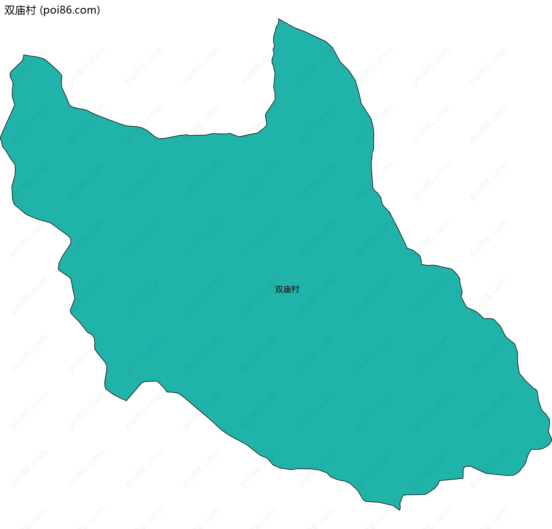 双庙村边界地图
