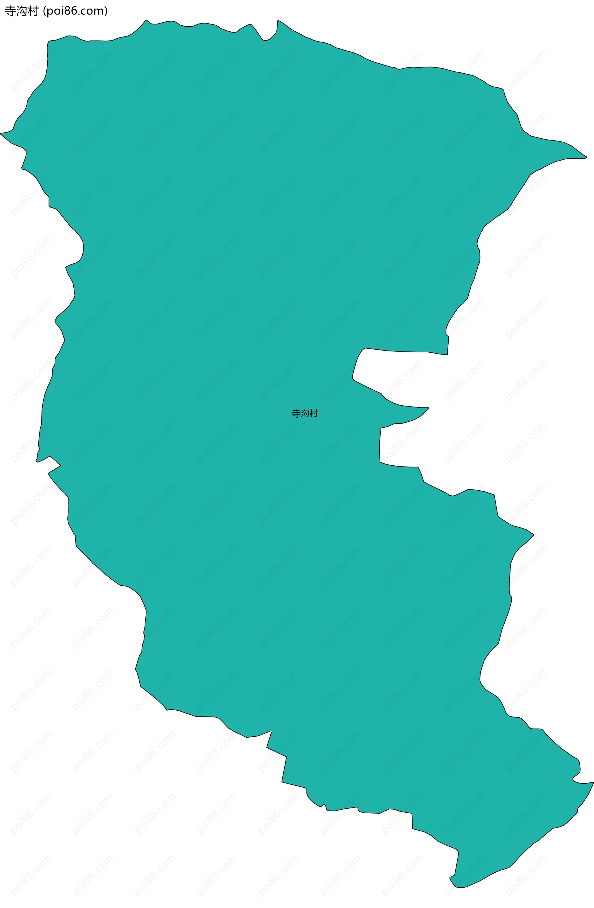 寺沟村边界地图