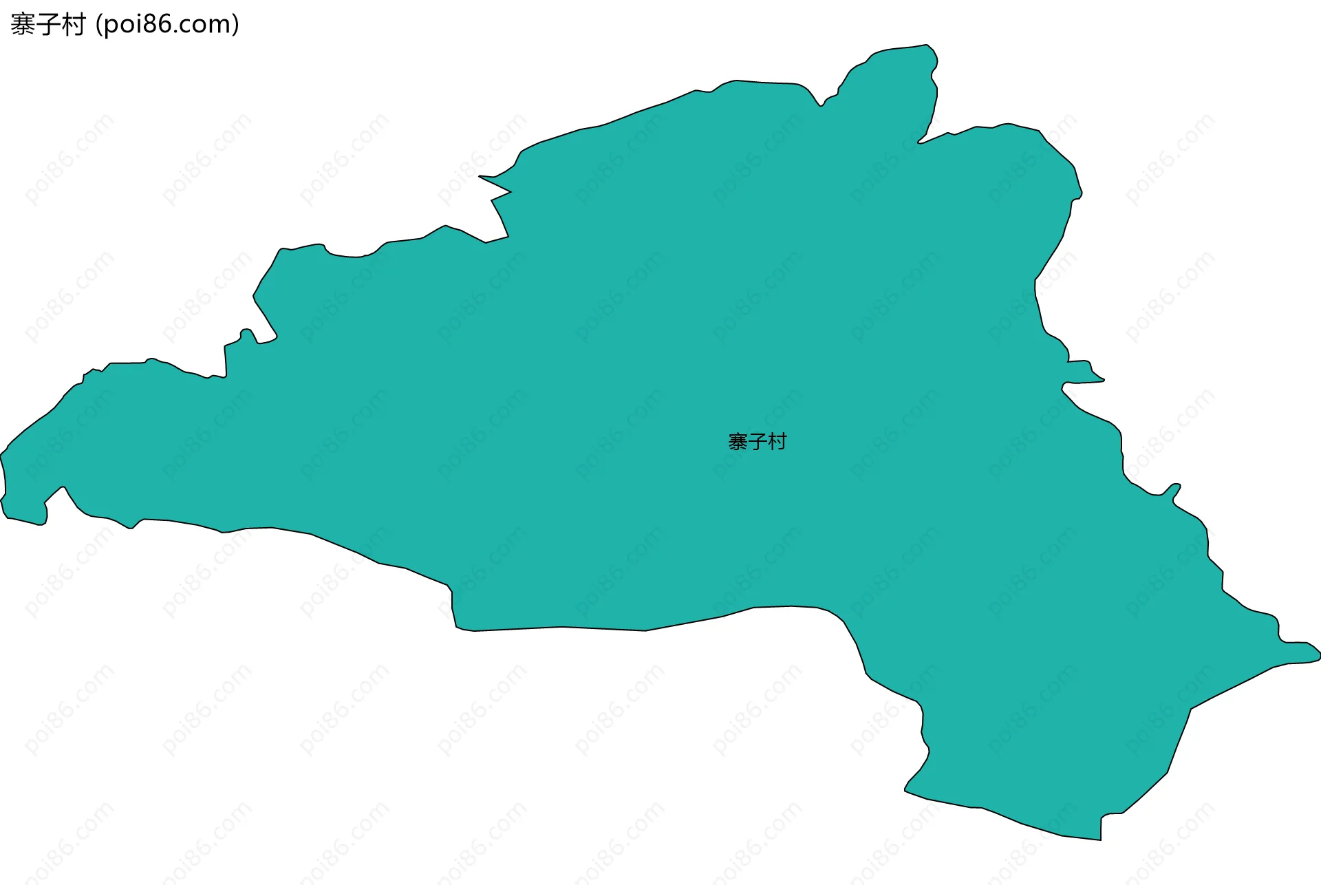 寨子村边界地图