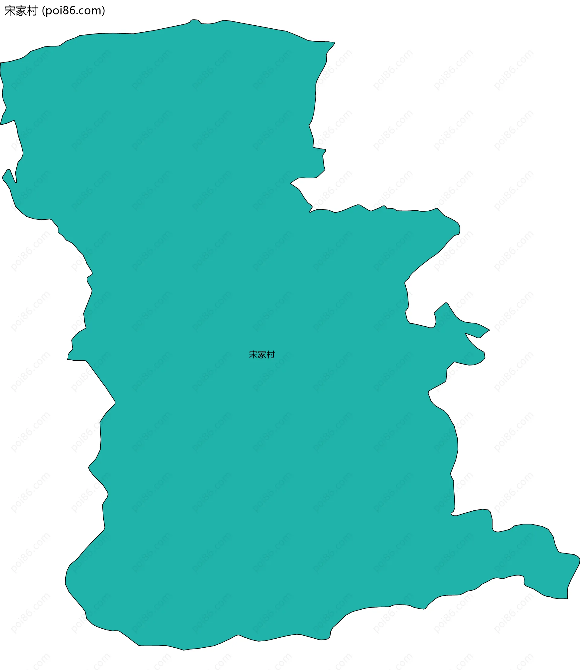 宋家村边界地图