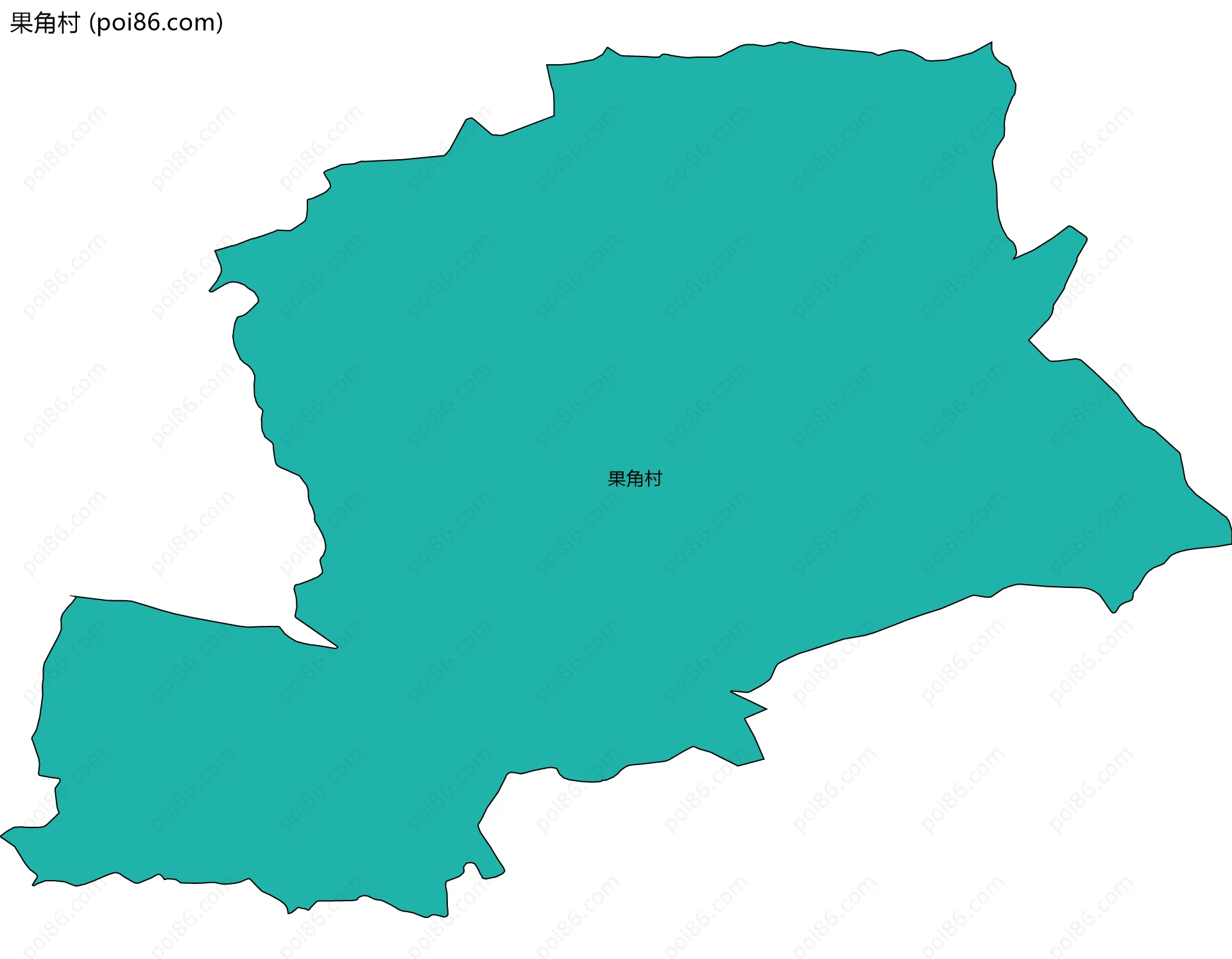果角村边界地图