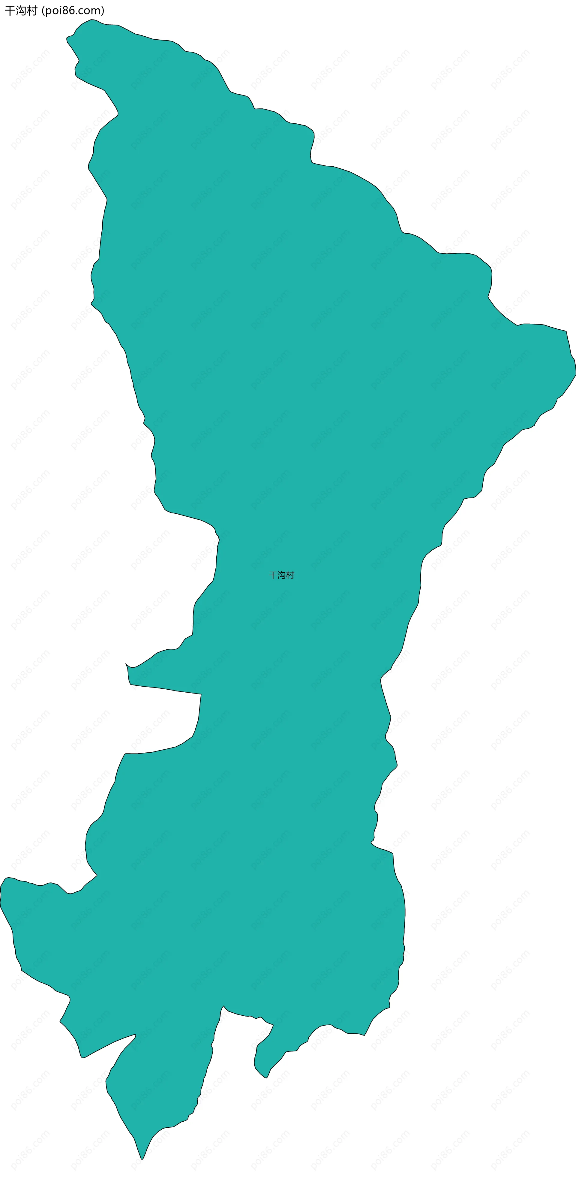 干沟村边界地图