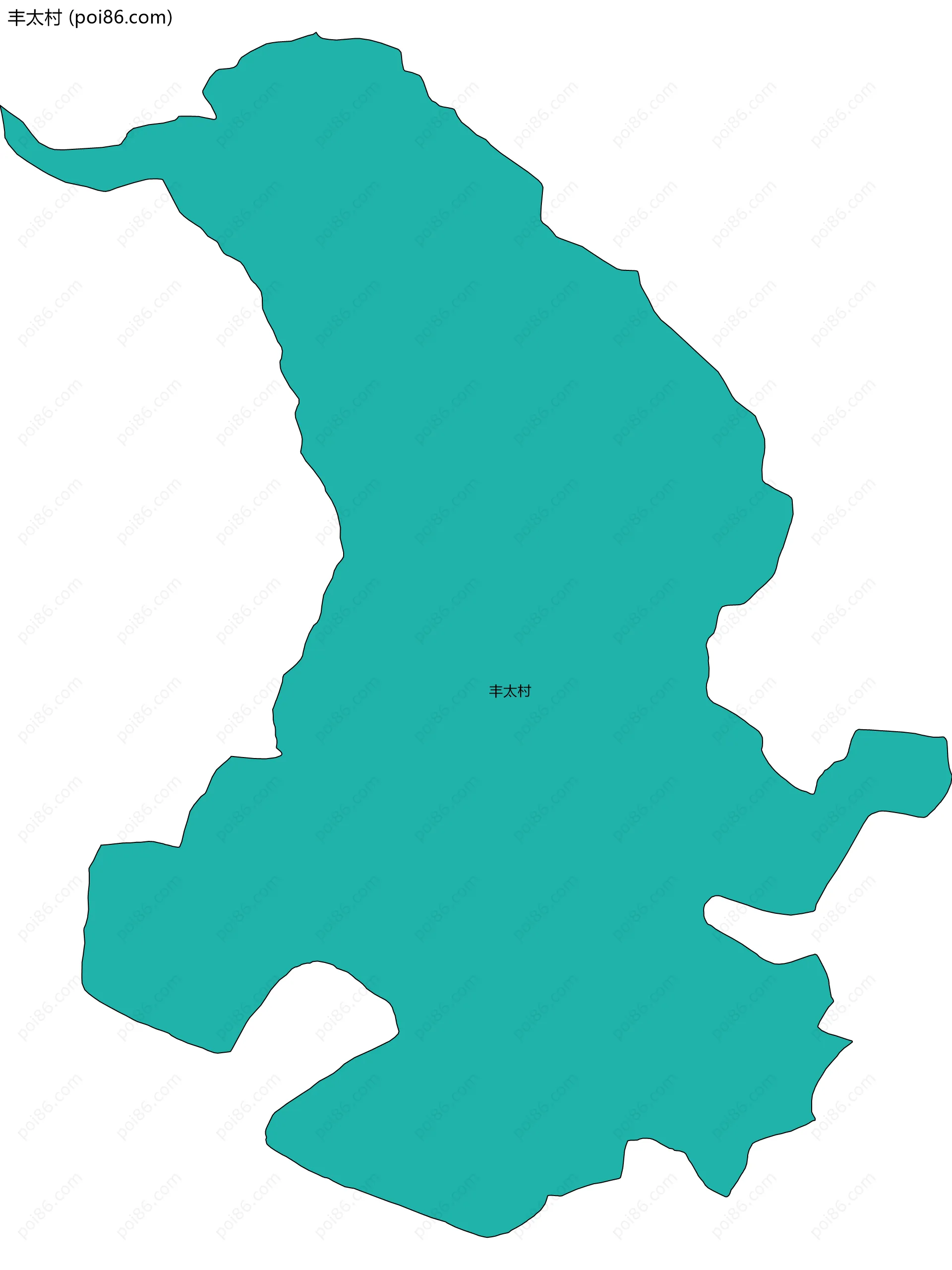 丰太村边界地图