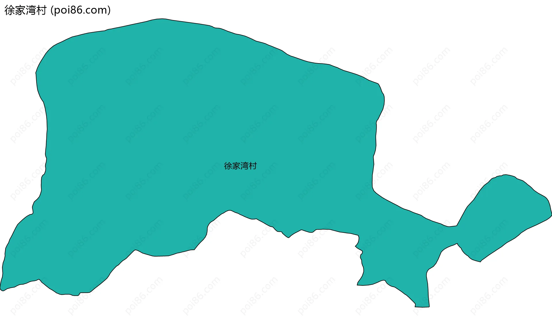 徐家湾村边界地图