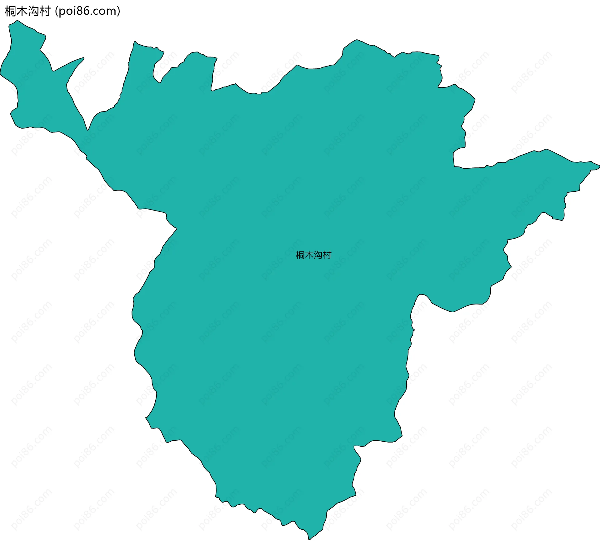 桐木沟村边界地图
