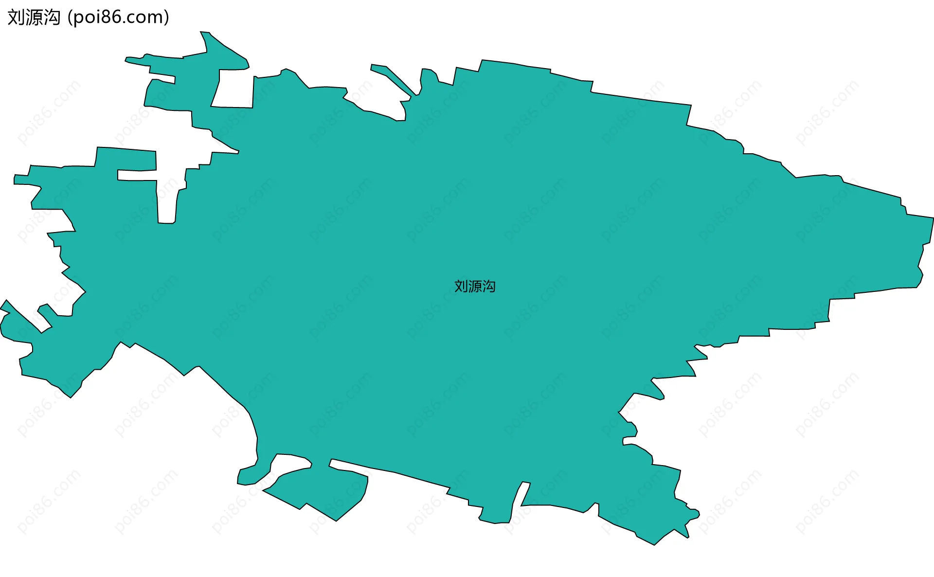 刘源沟边界地图