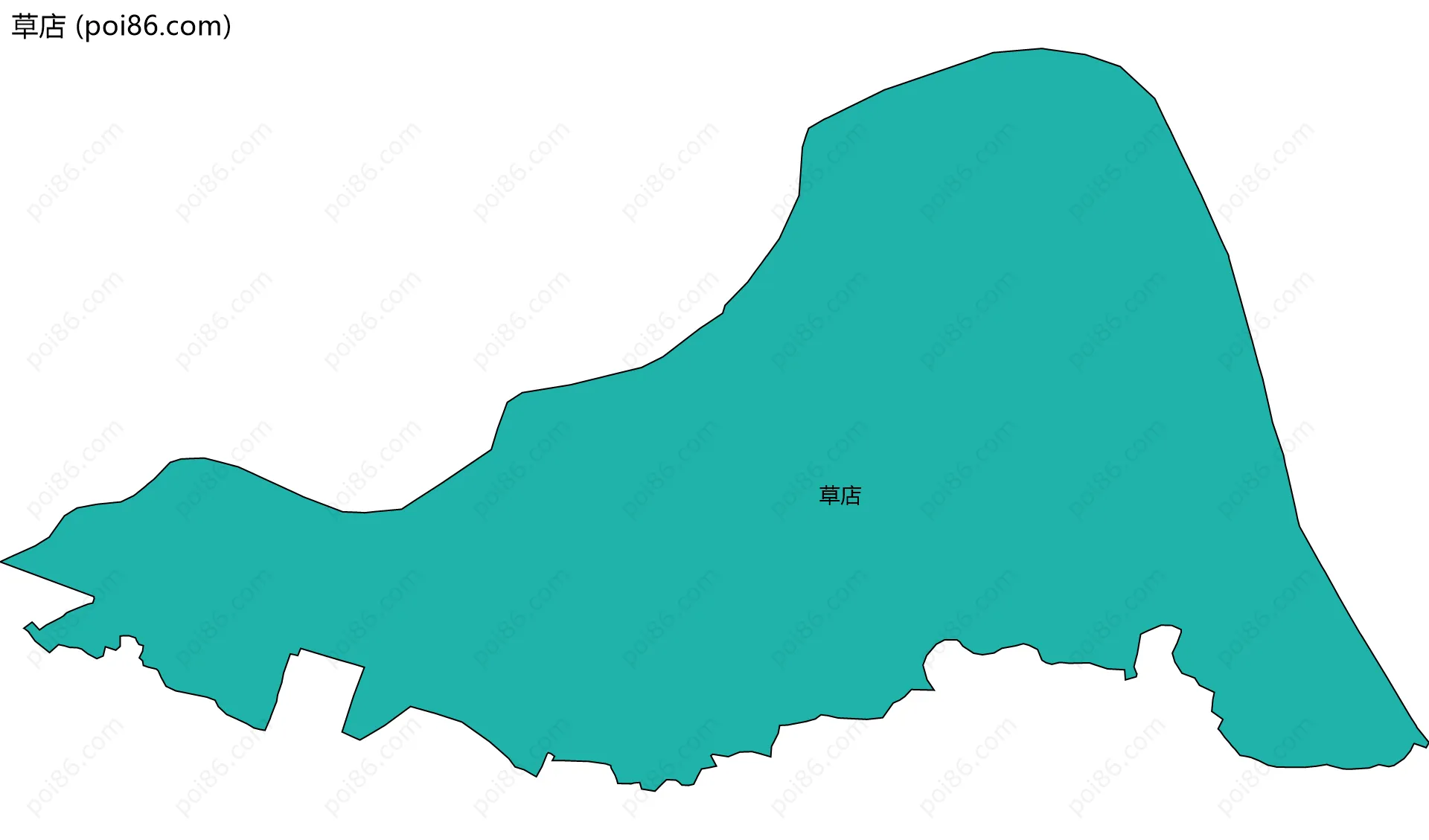 草店边界地图