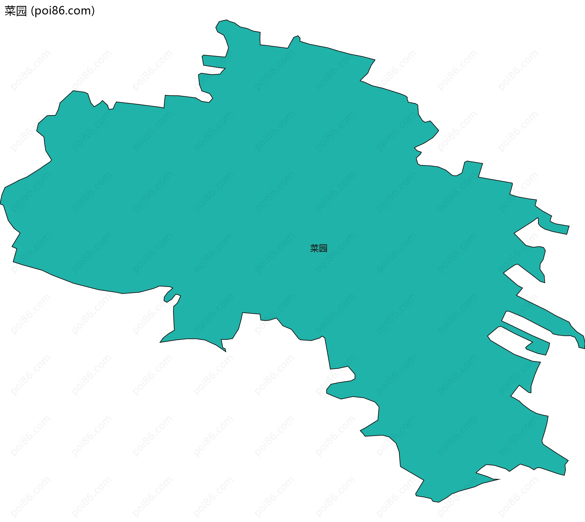 菜园边界地图