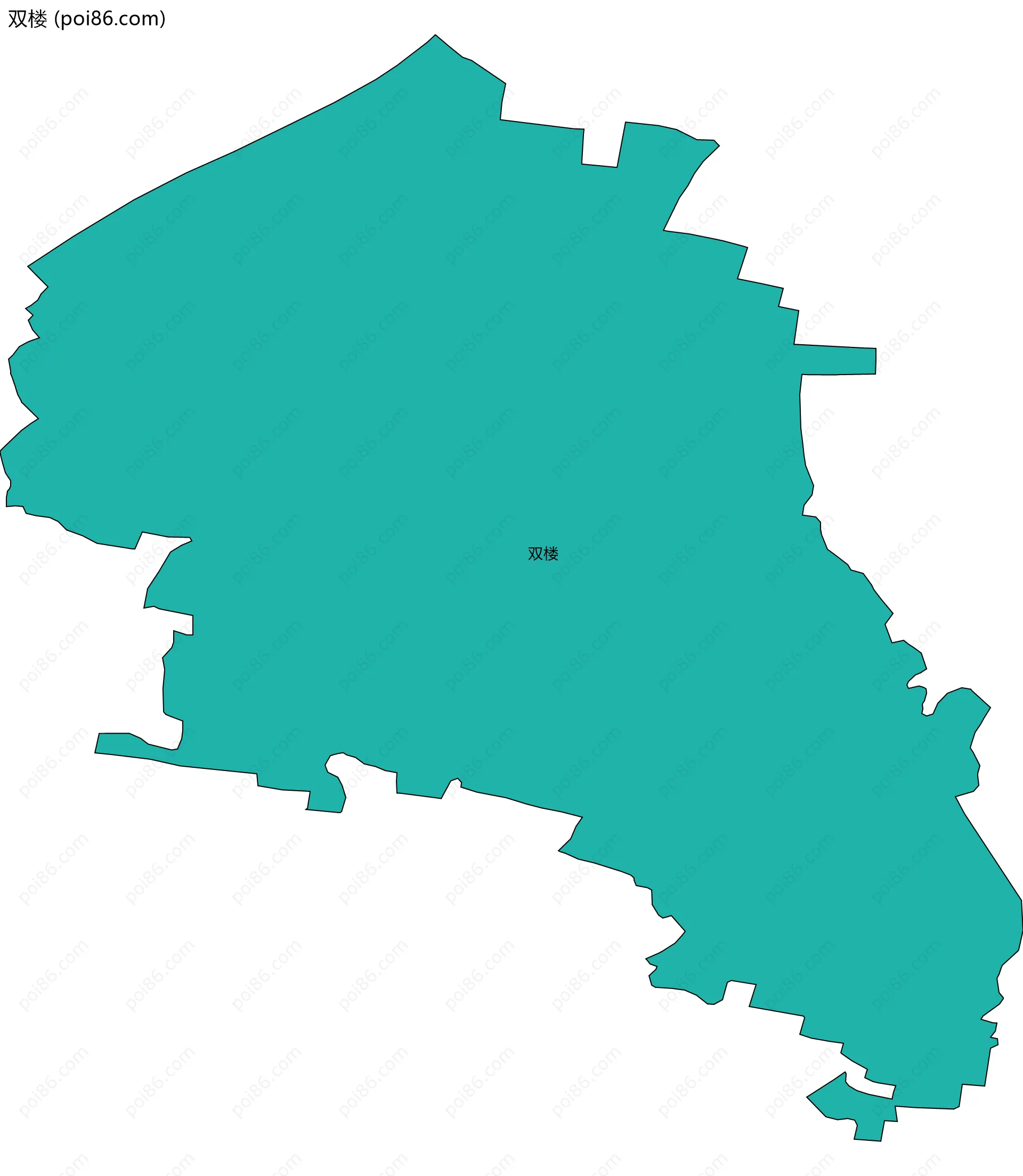 双楼边界地图