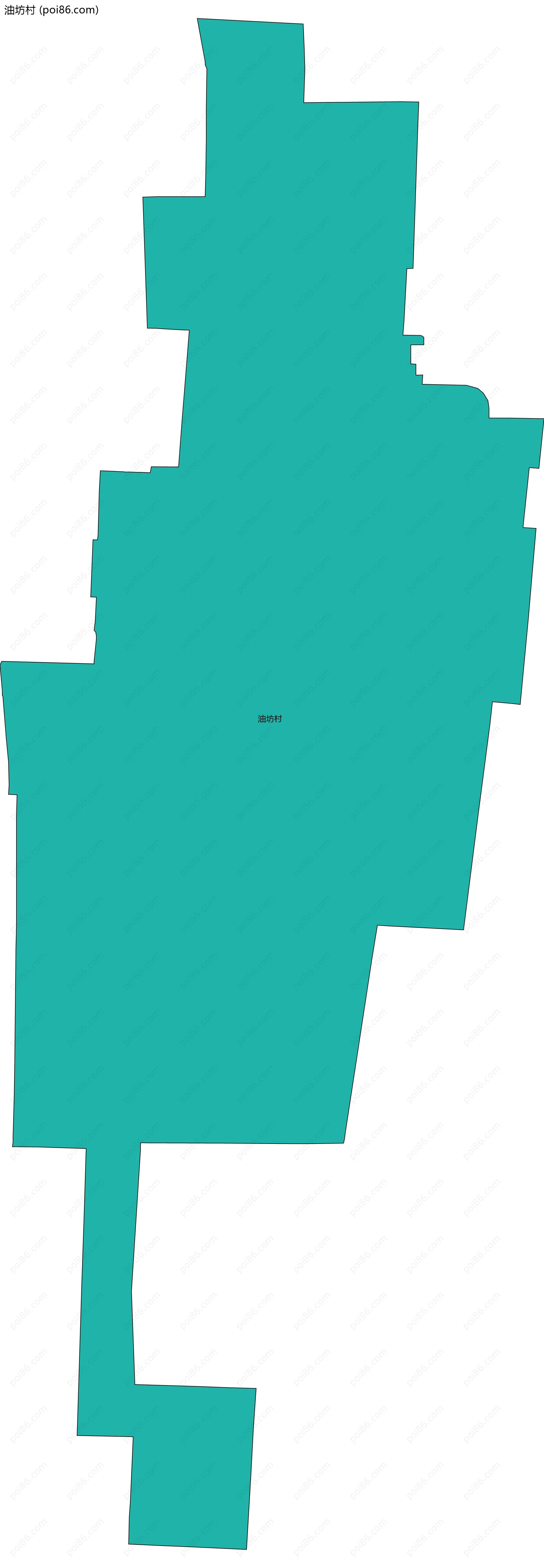 油坊村边界地图