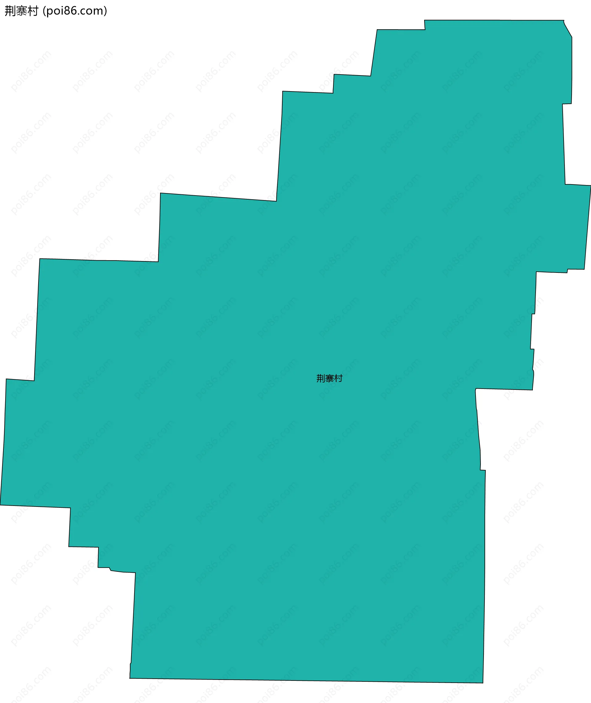 荆寨村边界地图