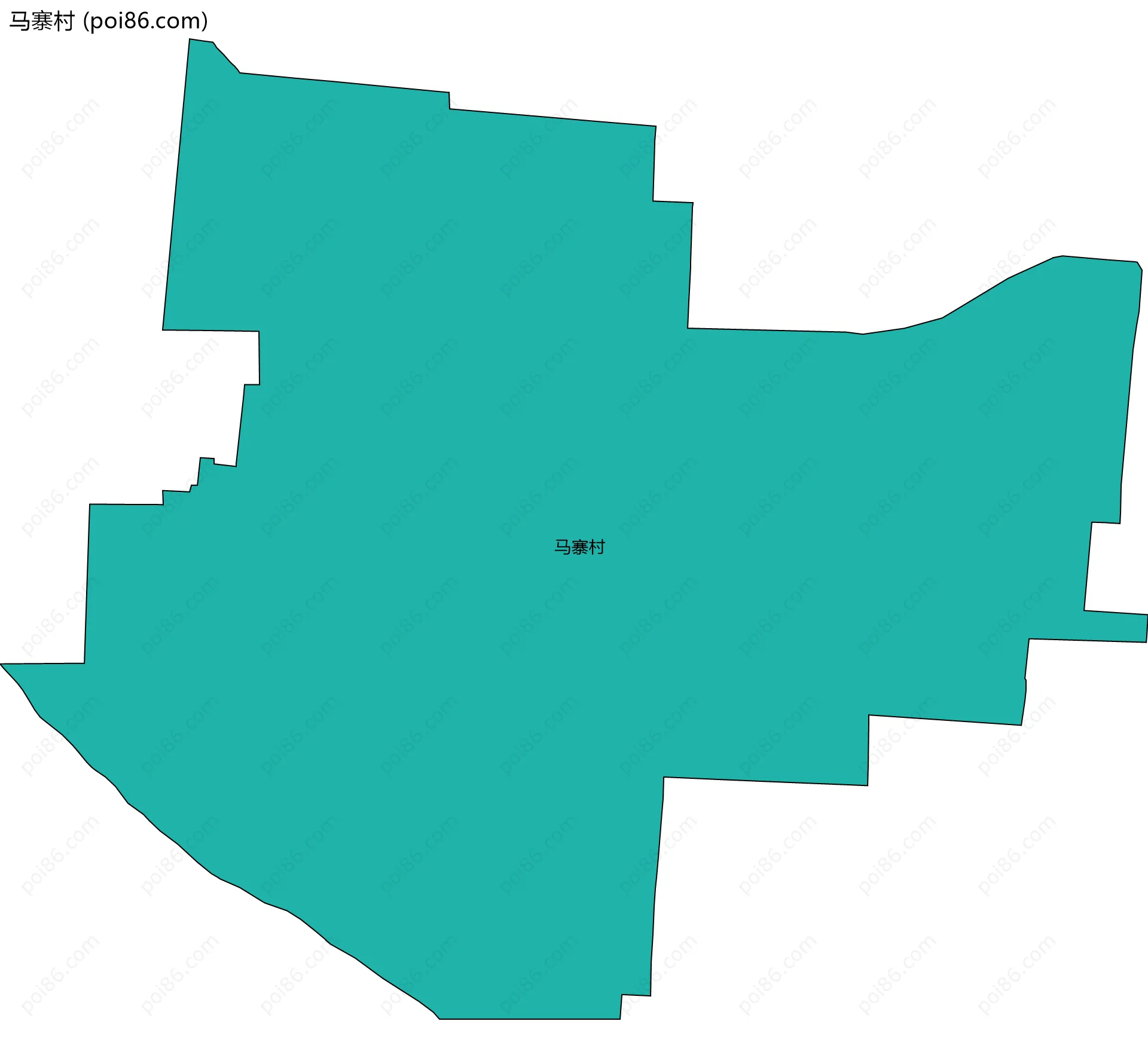 马寨村边界地图