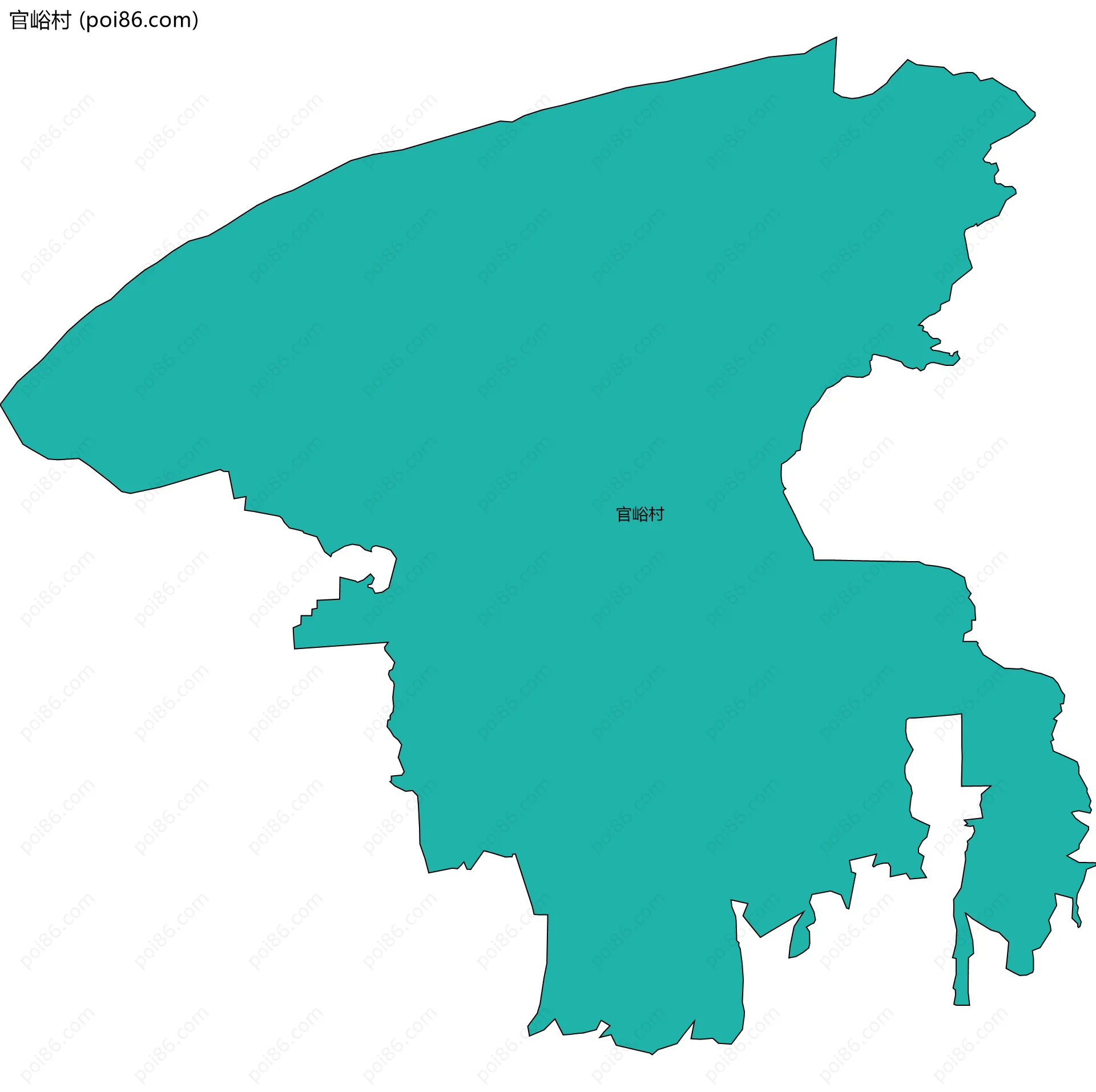 官峪村边界地图