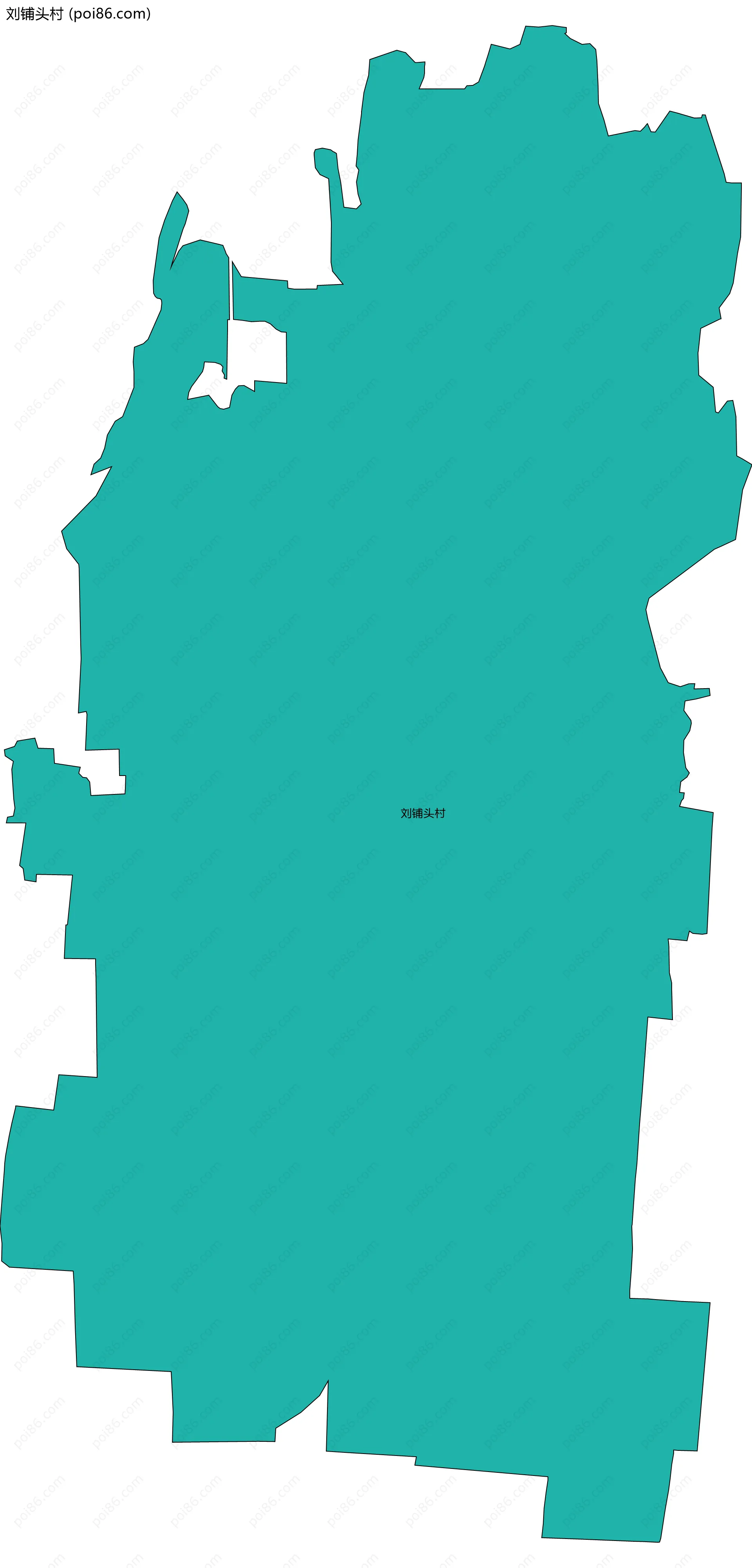刘铺头村边界地图