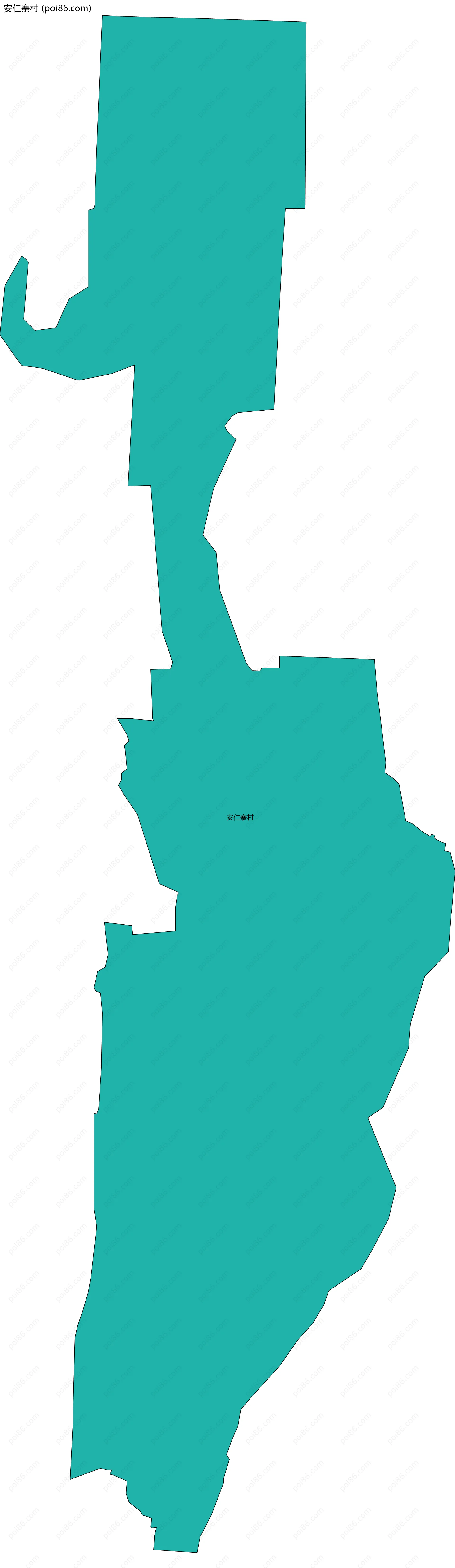 安仁寨村边界地图