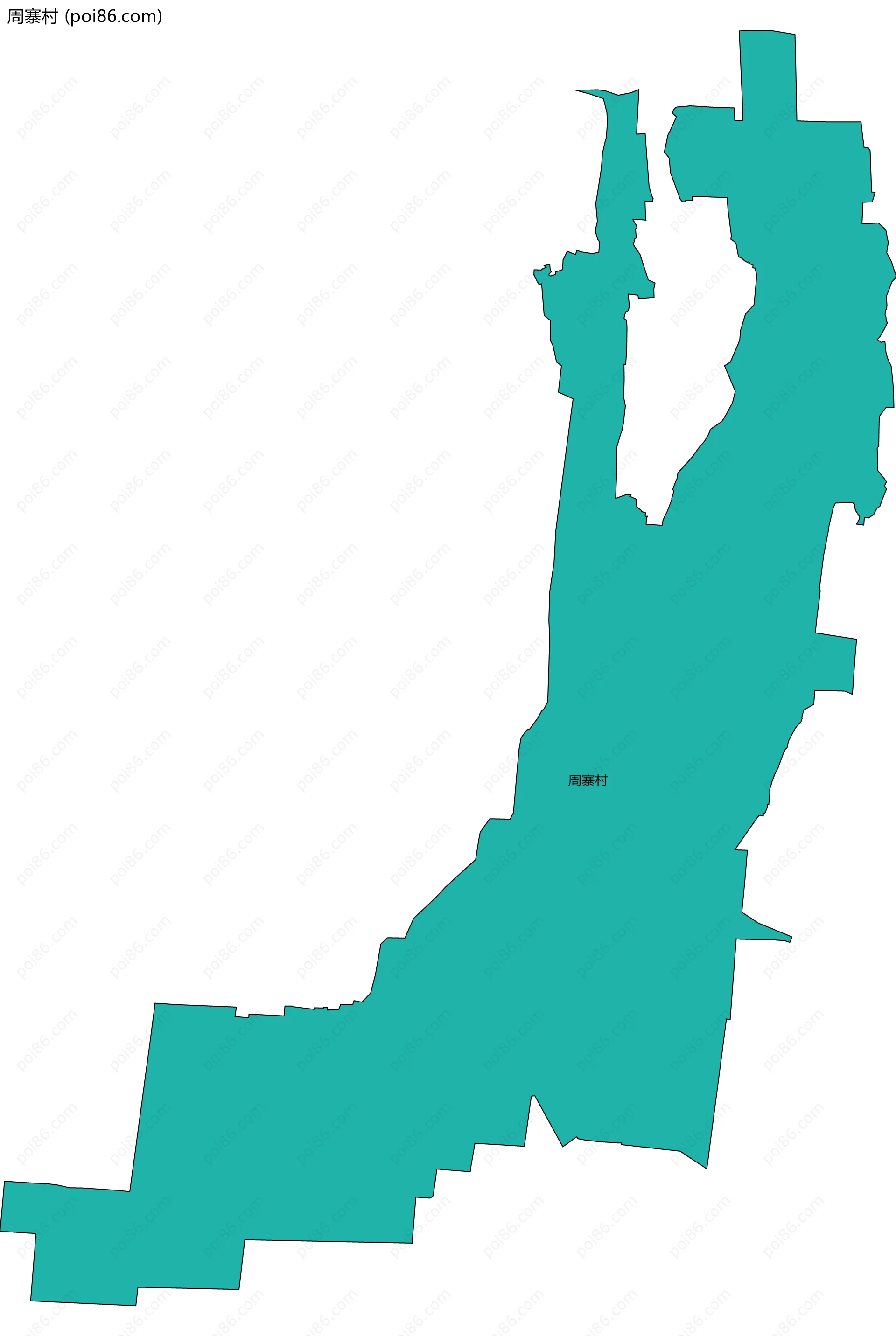 周寨村边界地图