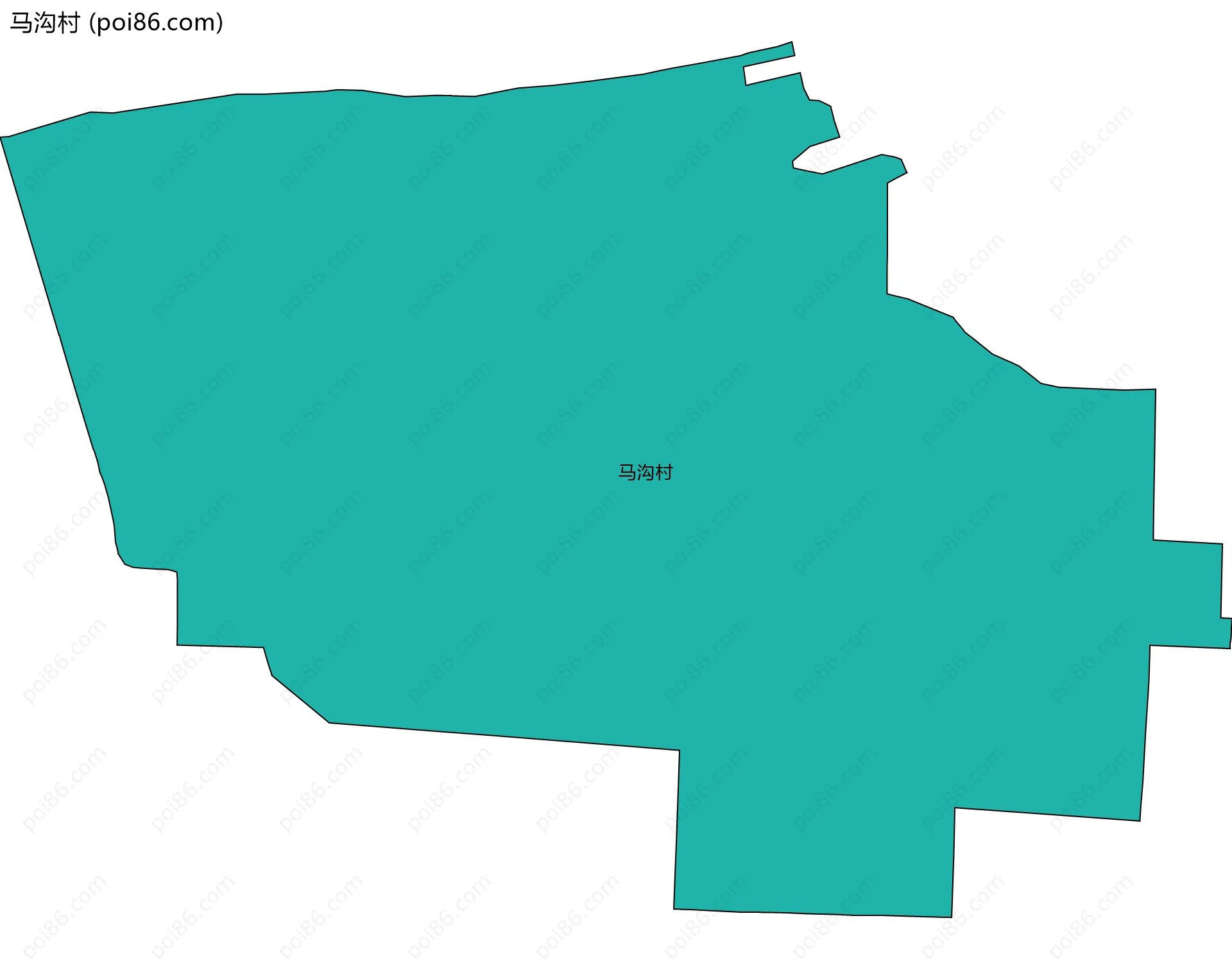 马沟村边界地图
