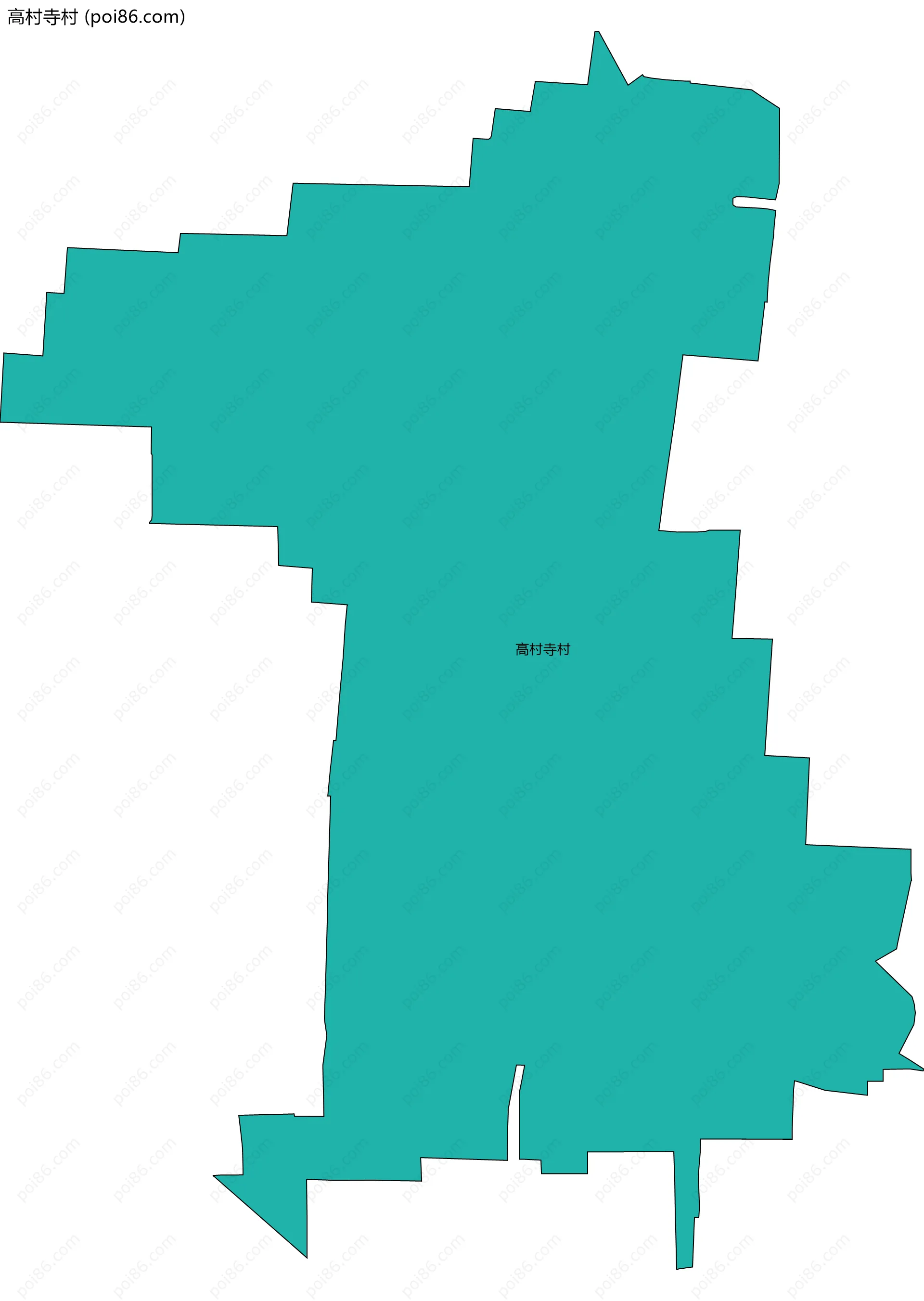 高村寺村边界地图