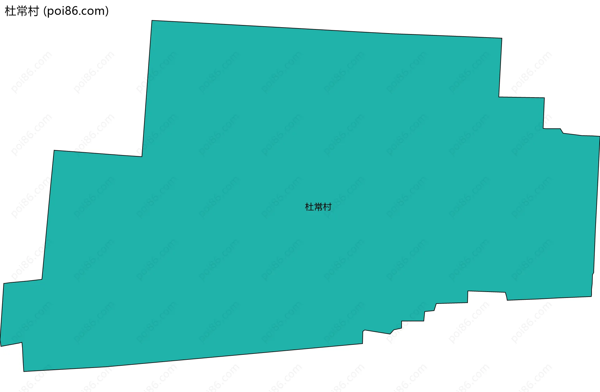 杜常村边界地图