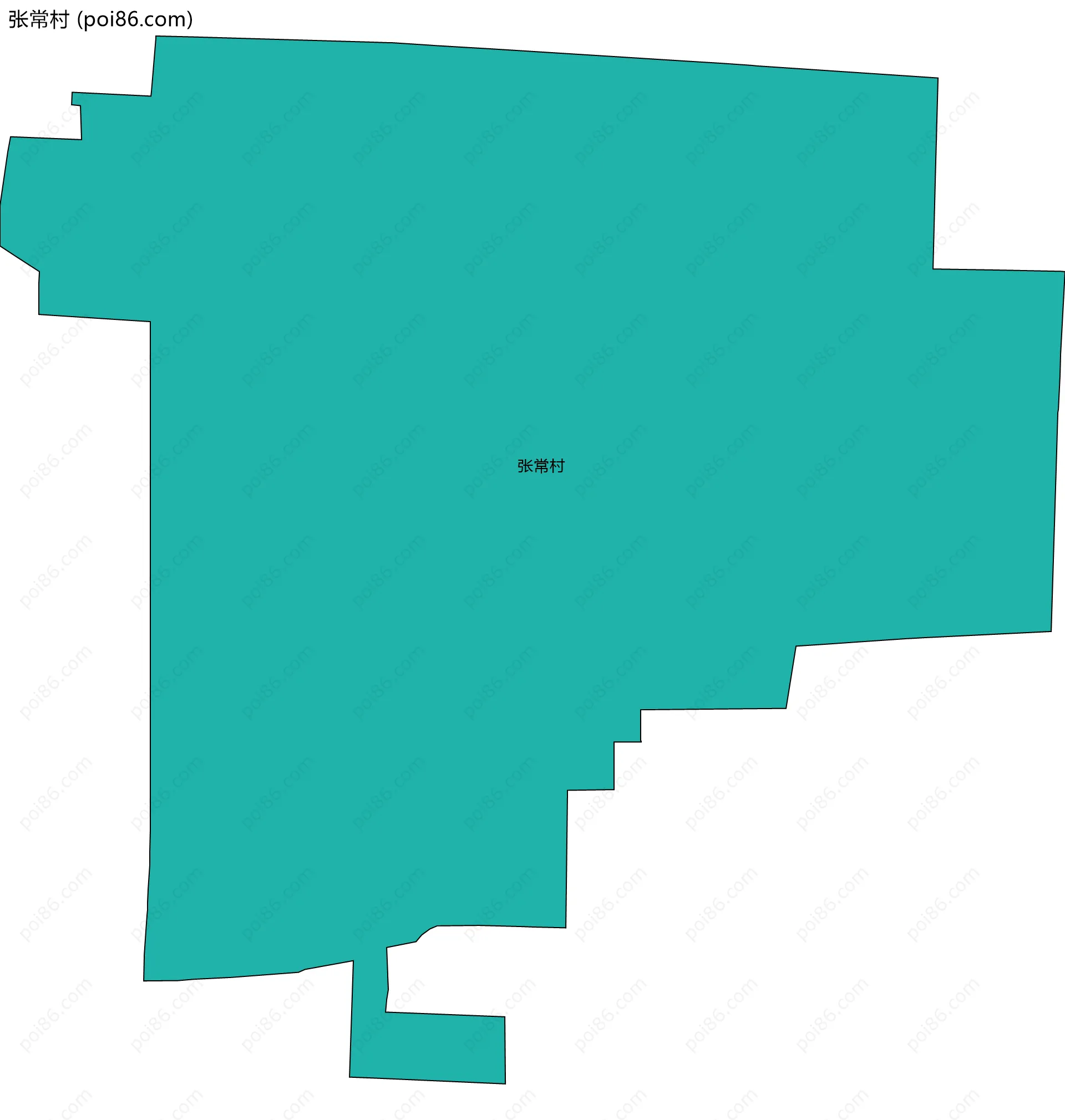 张常村边界地图