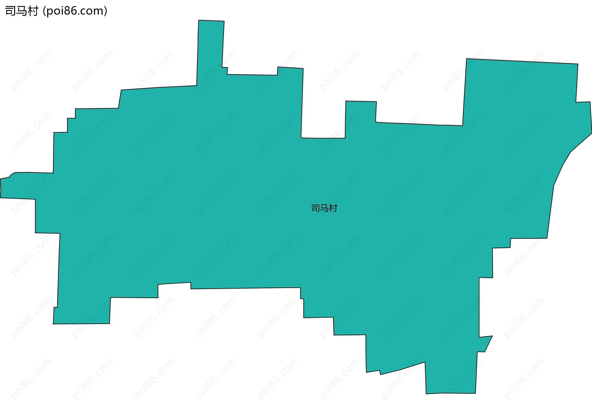 司马村边界地图