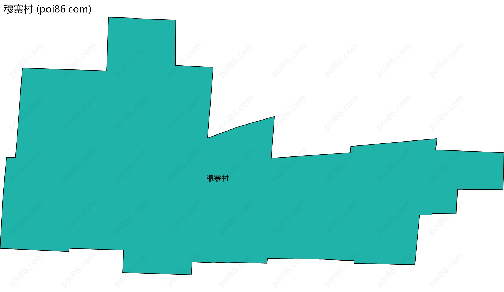 穆寨村边界地图