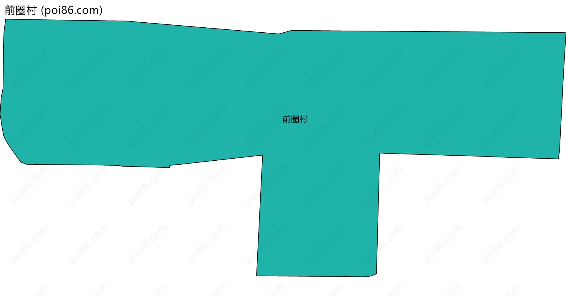 前圈村边界地图