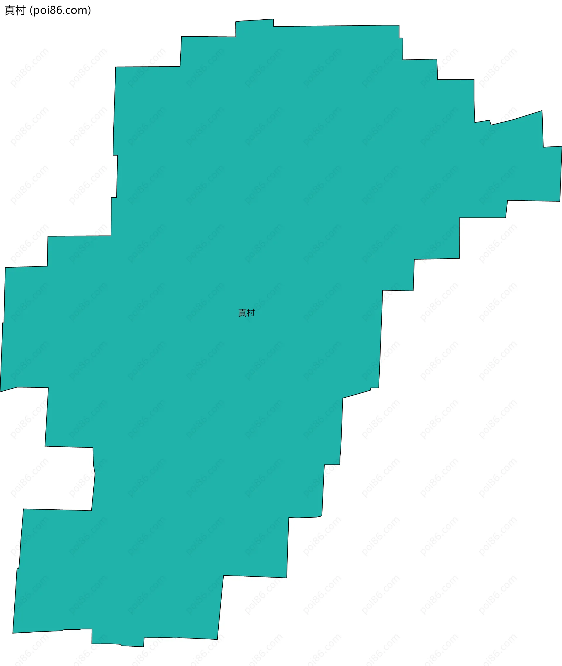 真村边界地图