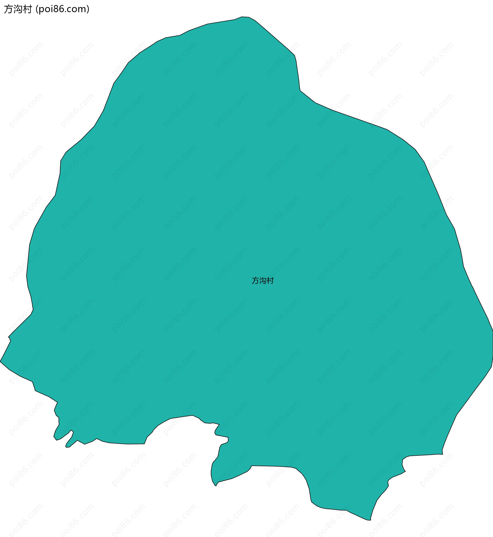 方沟村边界地图