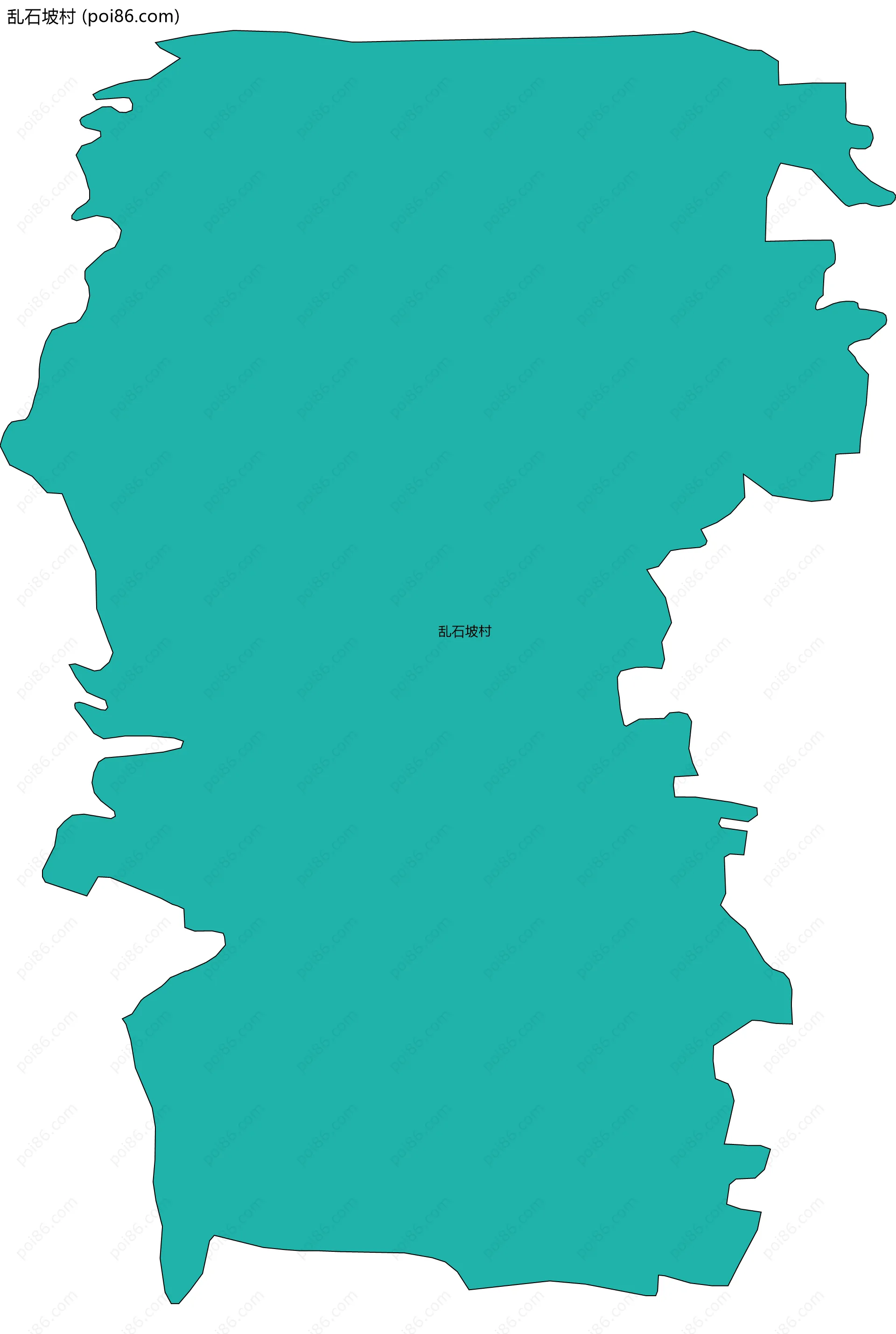 乱石坡村边界地图