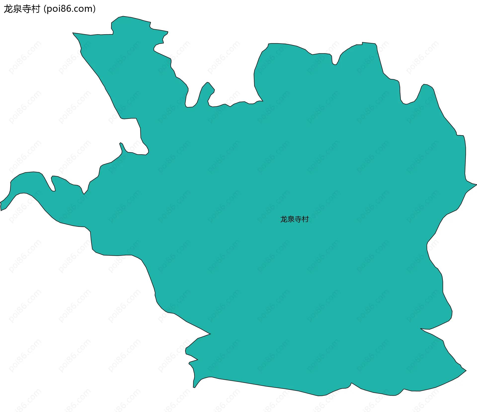 龙泉寺村边界地图