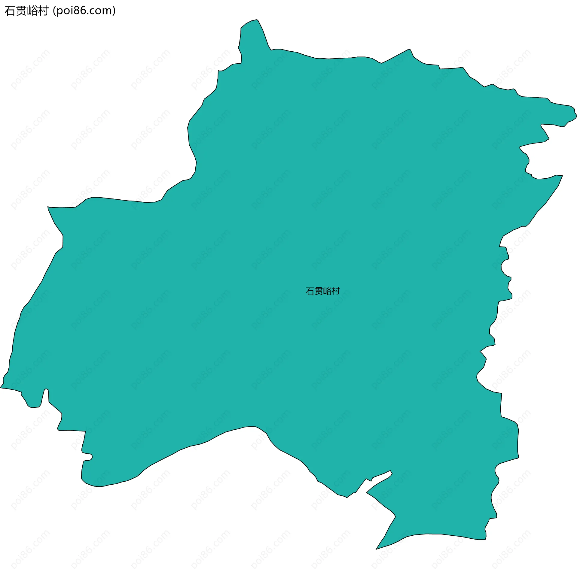 石贯峪村边界地图