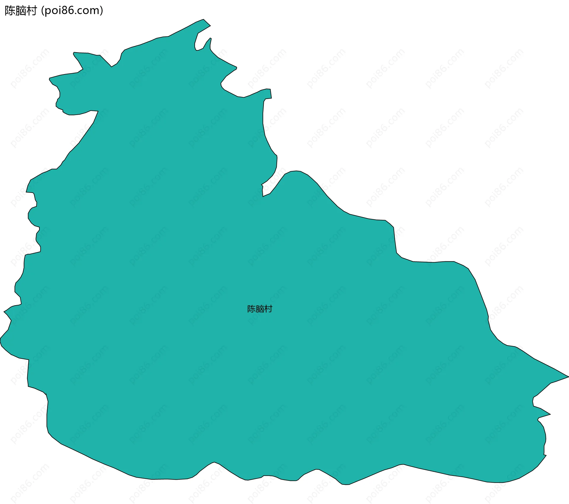 陈脑村边界地图