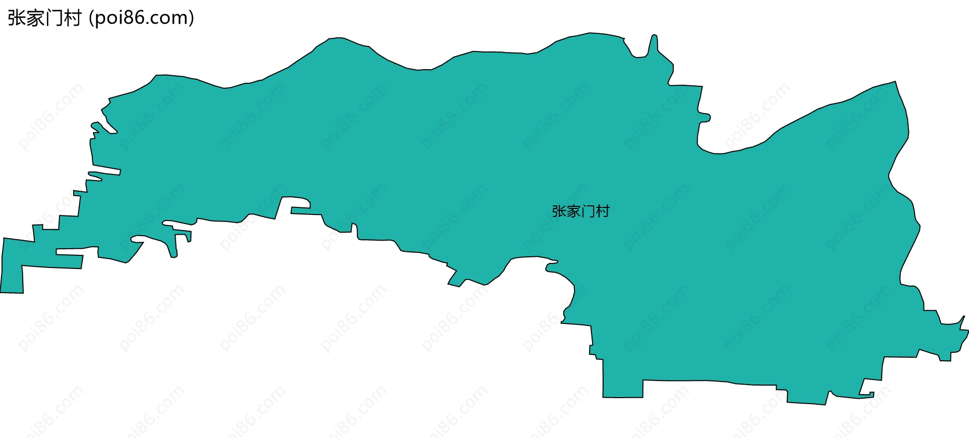 张家门村边界地图