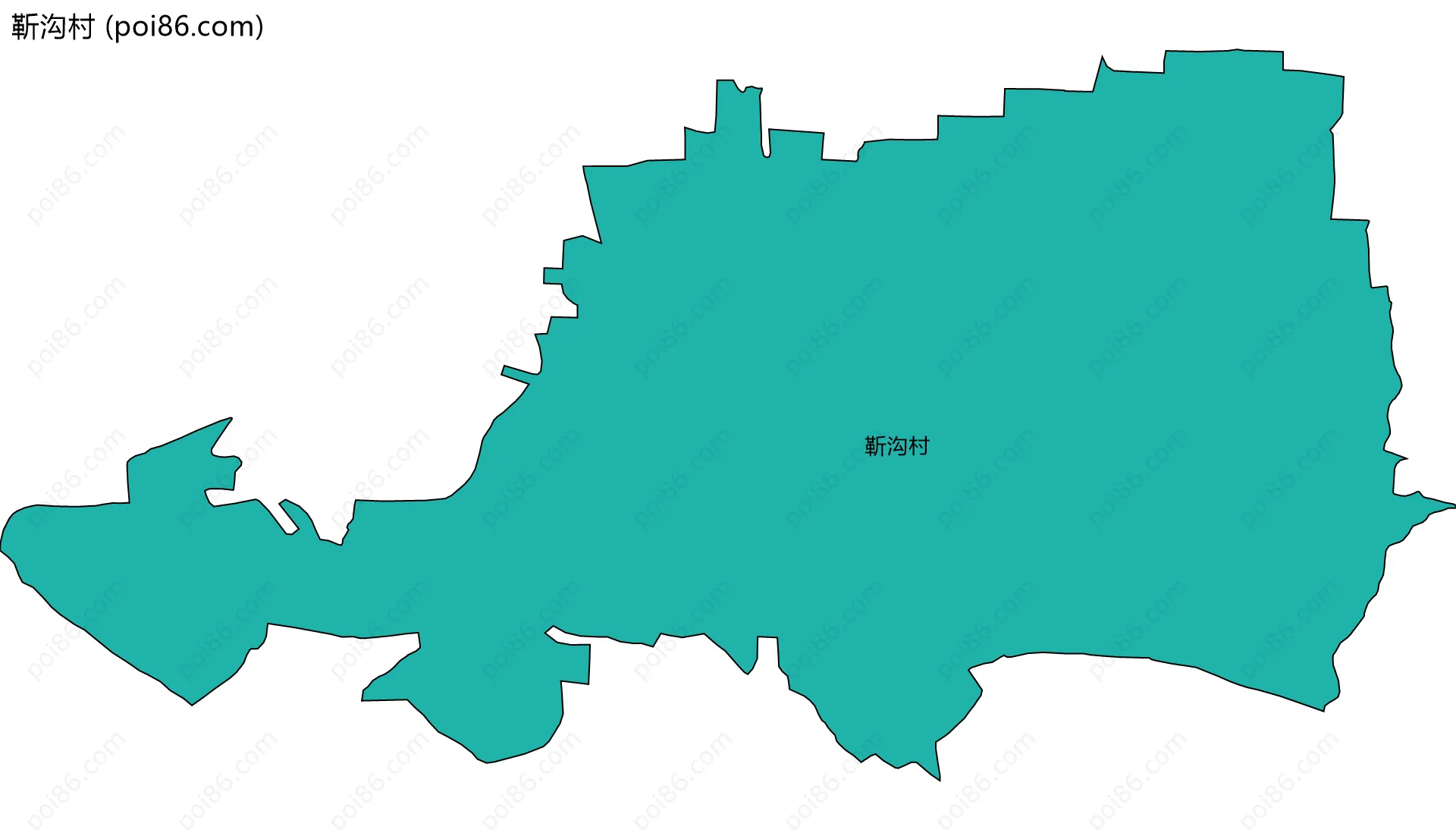 靳沟村边界地图