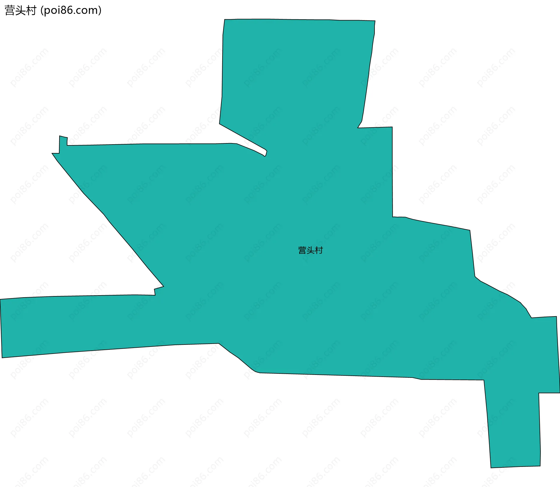 营头村边界地图