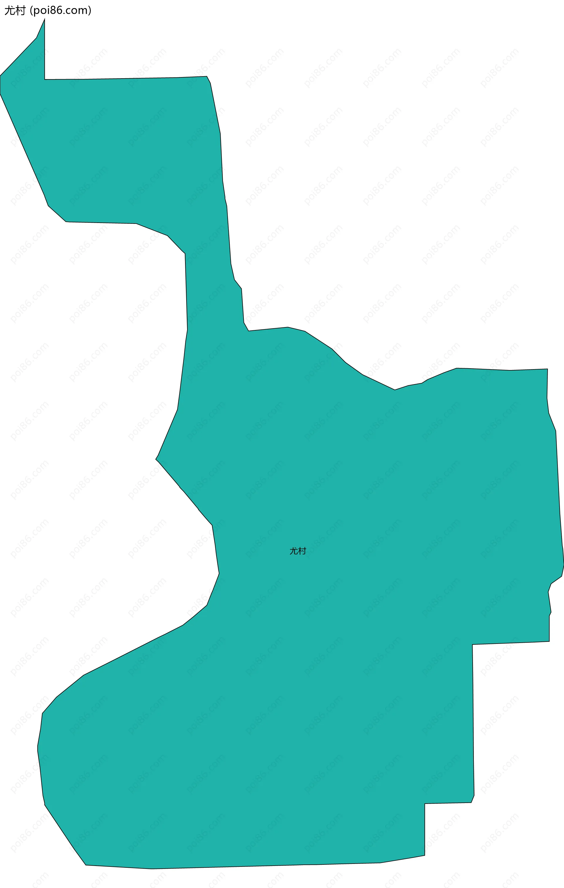 尤村边界地图