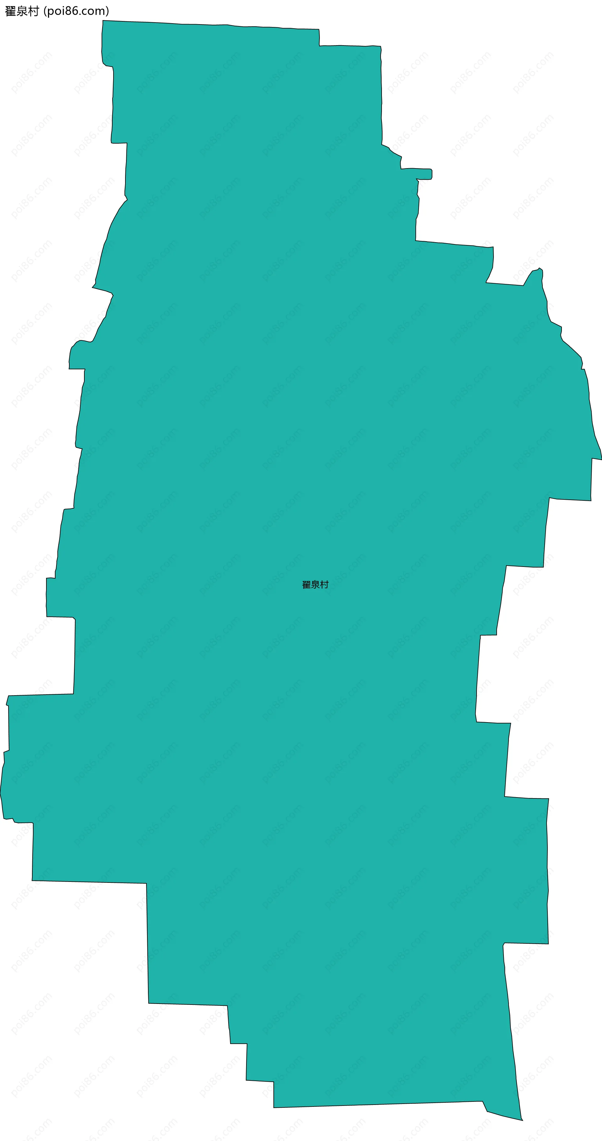 翟泉村边界地图