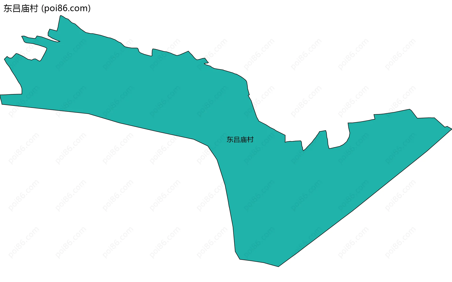 东吕庙村边界地图
