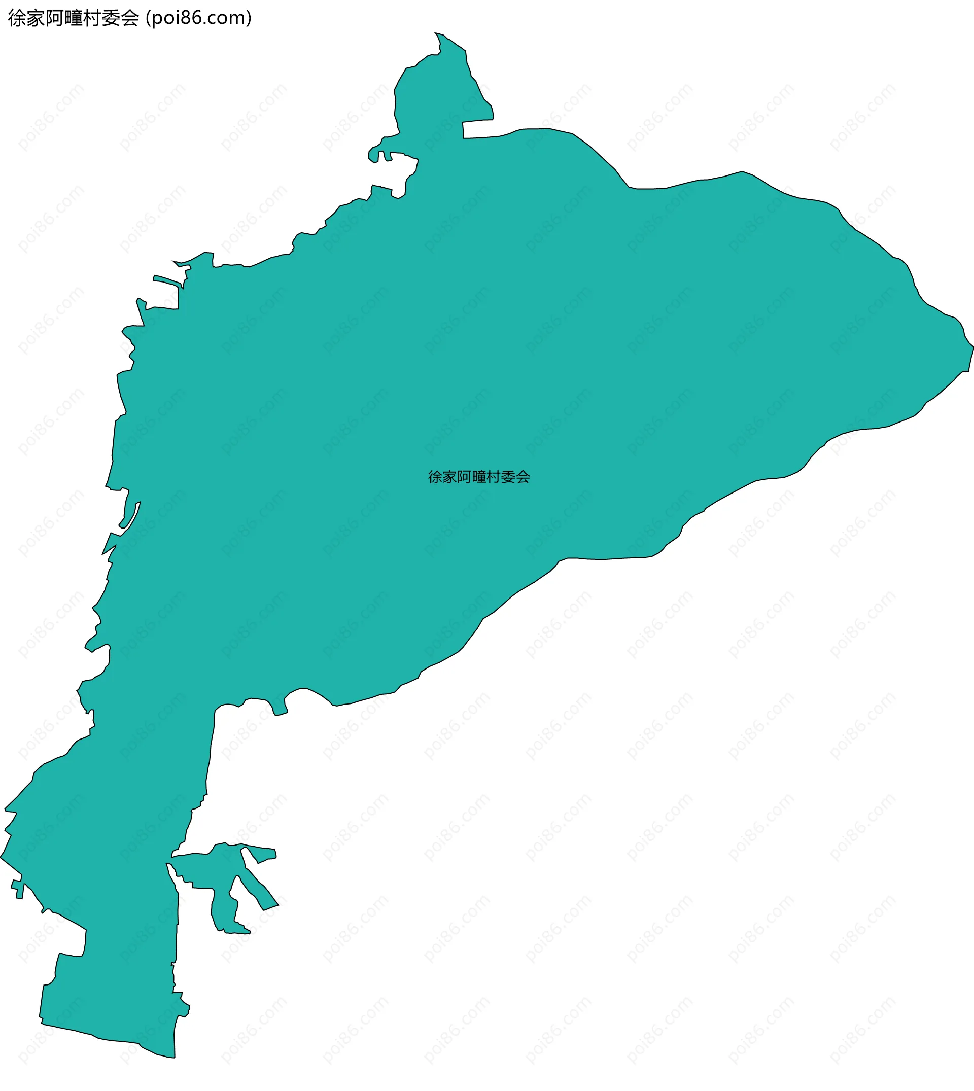 徐家阿疃村委会边界地图