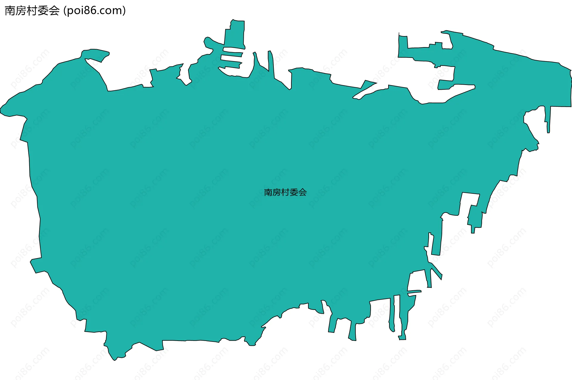 南房村委会边界地图