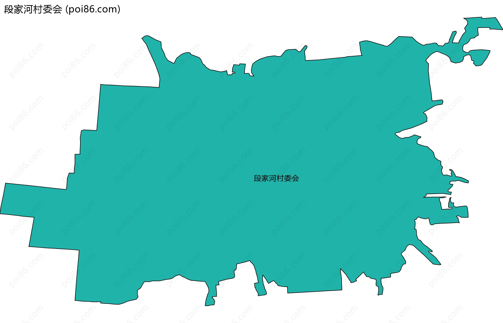 段家河村委会边界地图