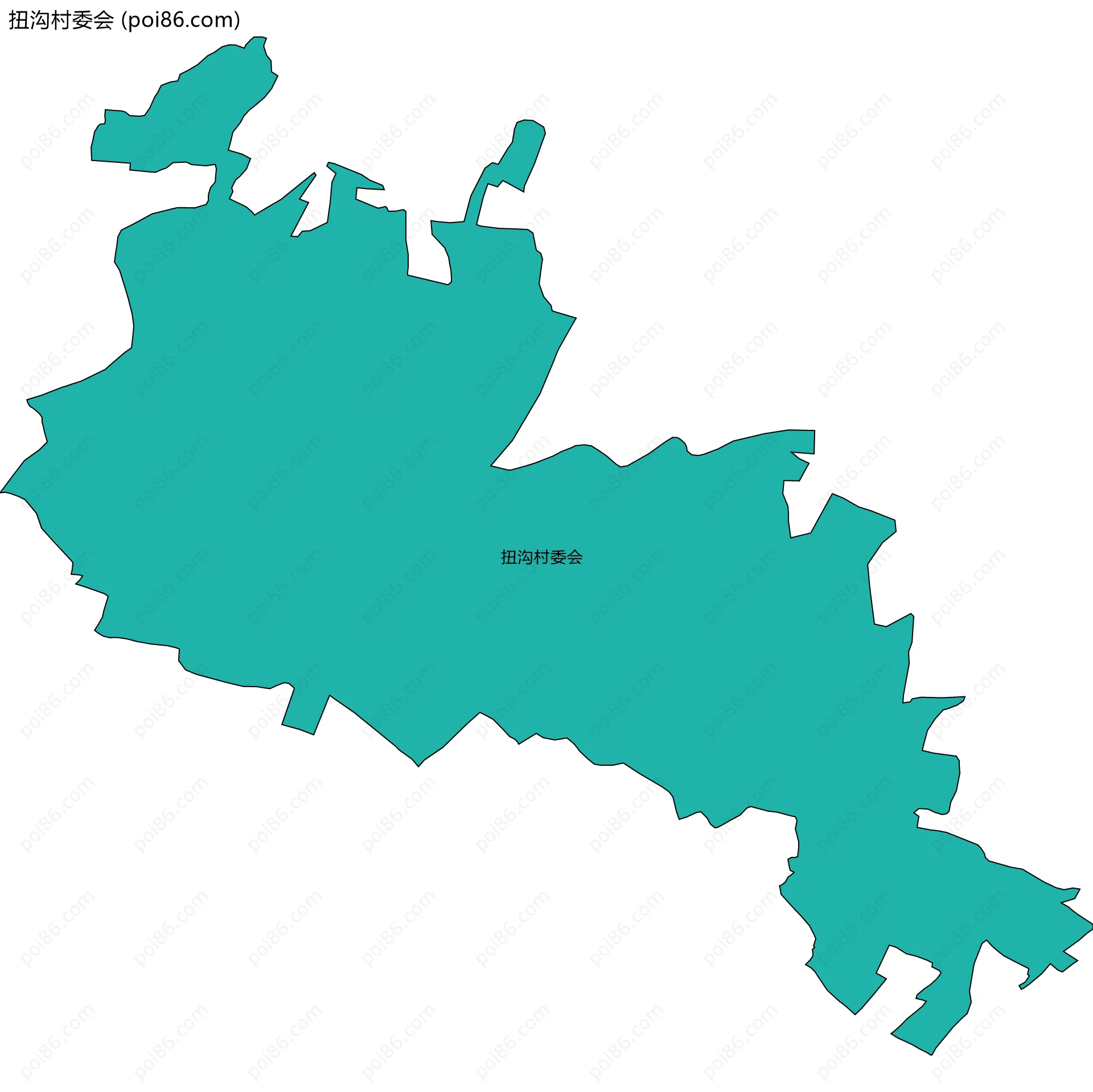 扭沟村委会边界地图