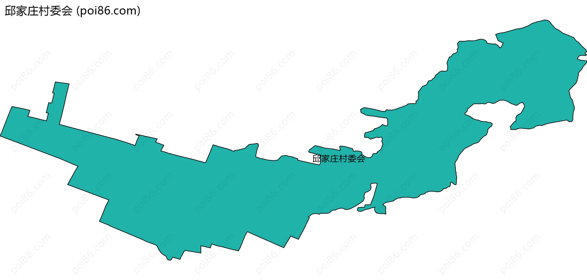 邱家庄村委会边界地图