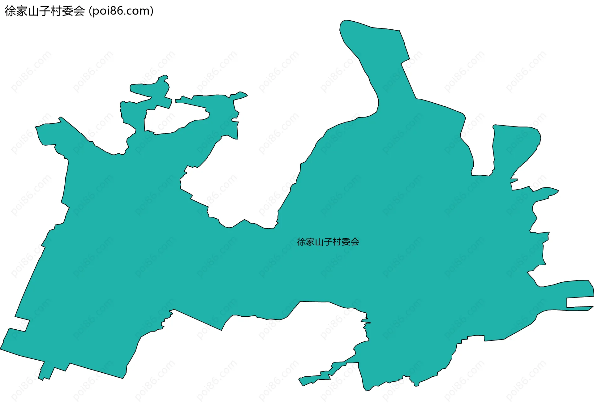 徐家山子村委会边界地图