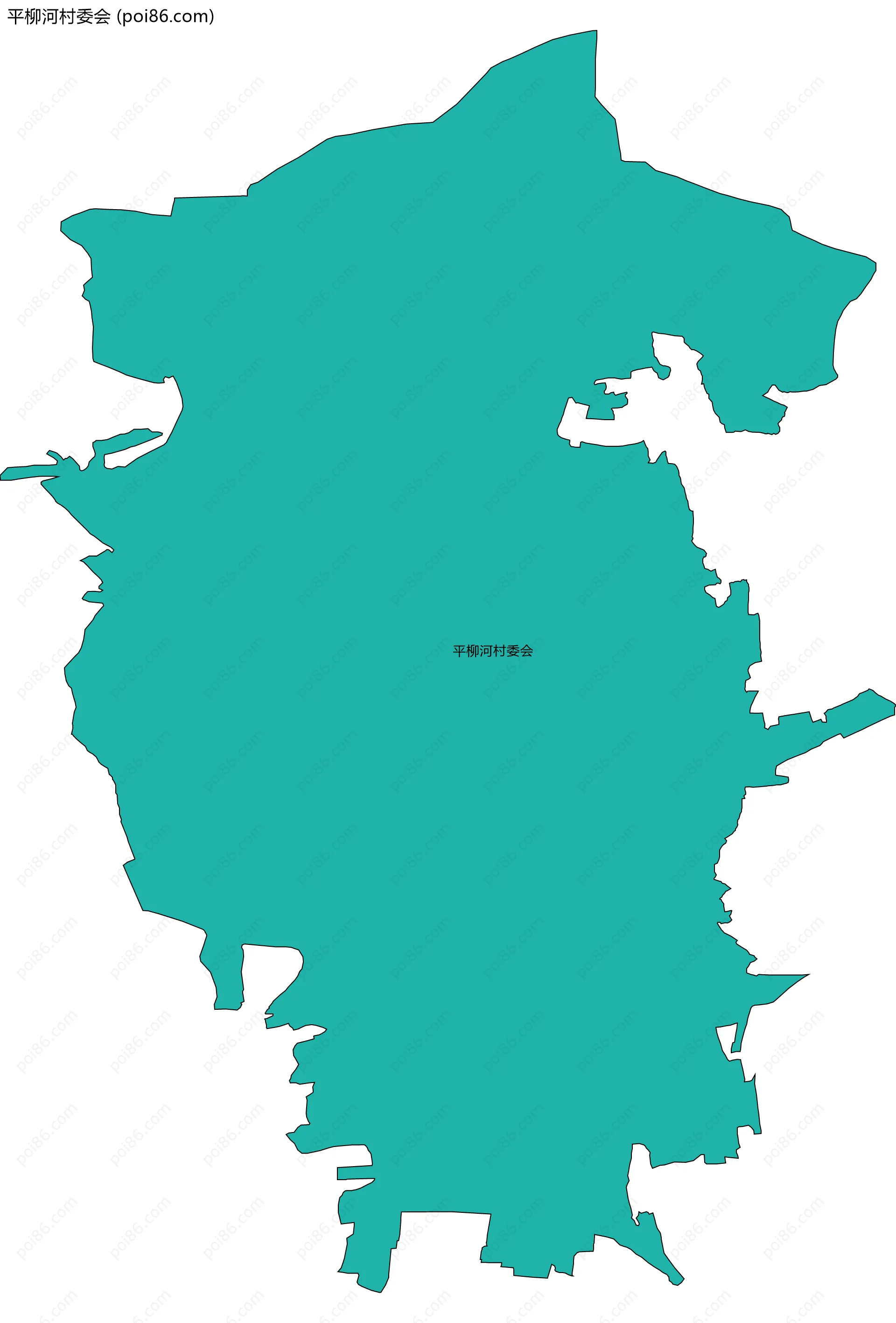 平柳河村委会边界地图