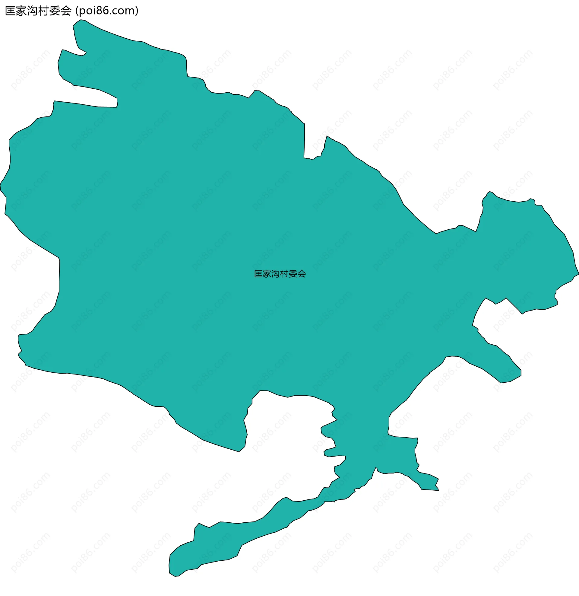 匡家沟村委会边界地图